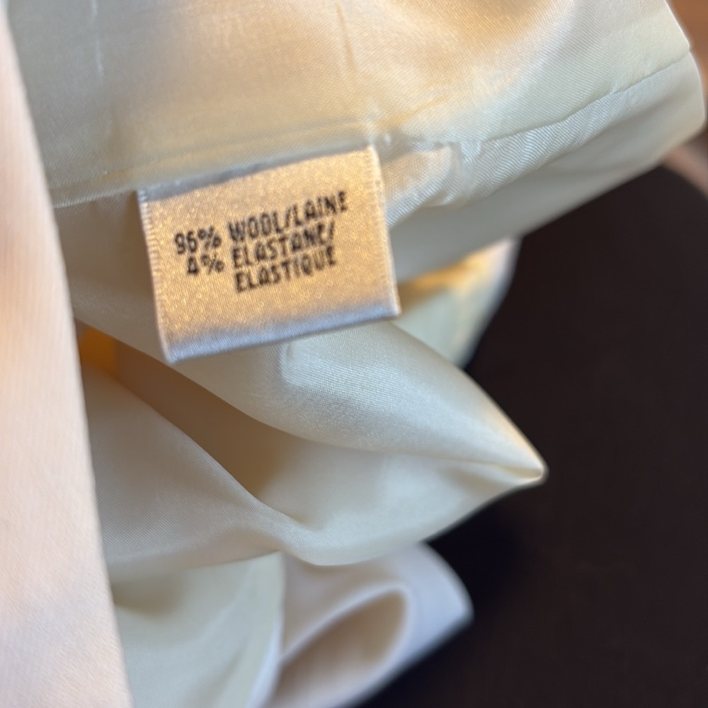 Winter White Basic Wool Pant. - image 5